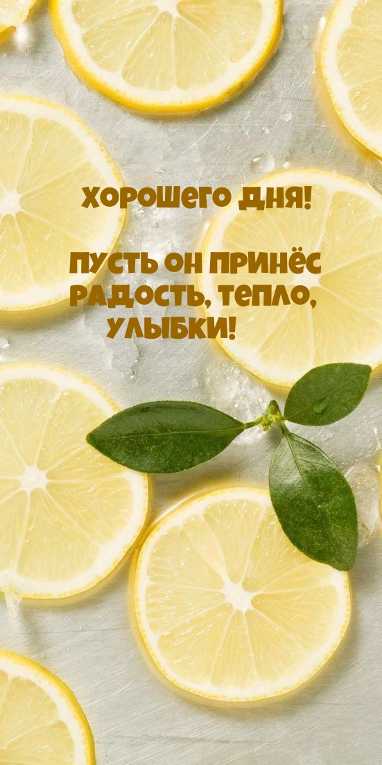 Хорошего дня! Пусть он принёс радость, тепло, улыбки!