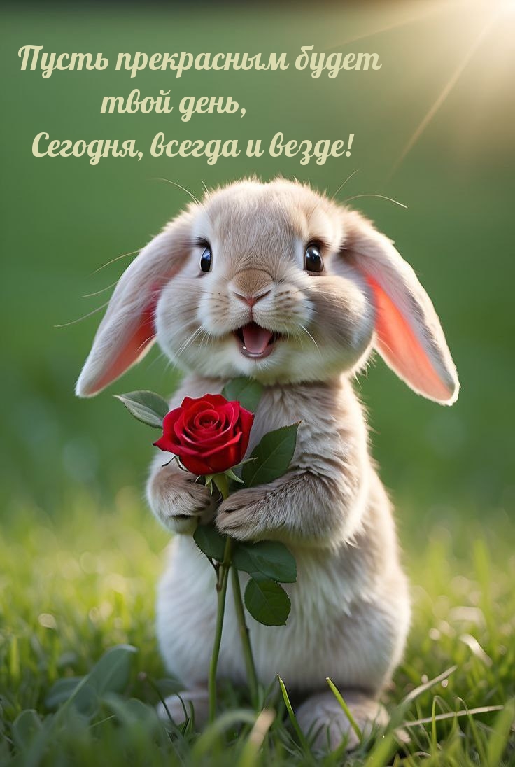 Пусть прекрасным будет твой день, сегодня, всегда и везде!