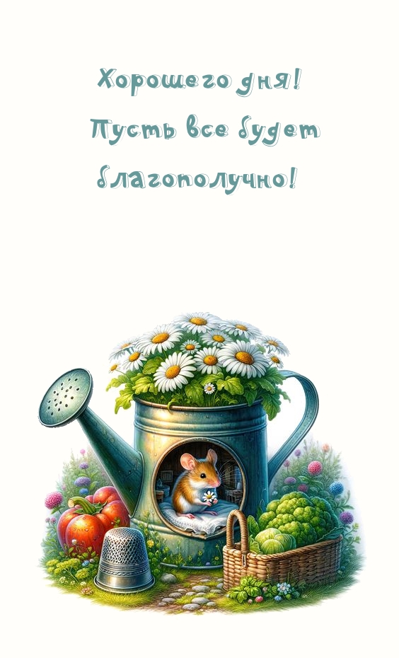 Хорошего дня! Пусть все будет благополучно!