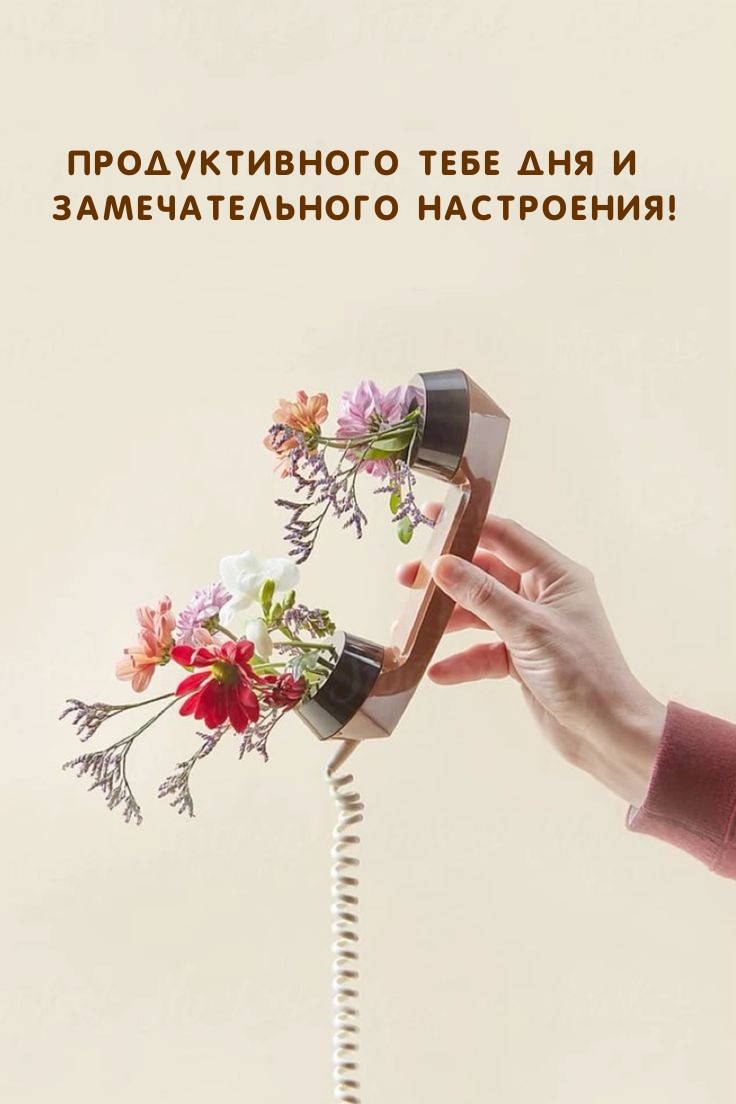 Продуктивного тебе дня и замечательного настроения!