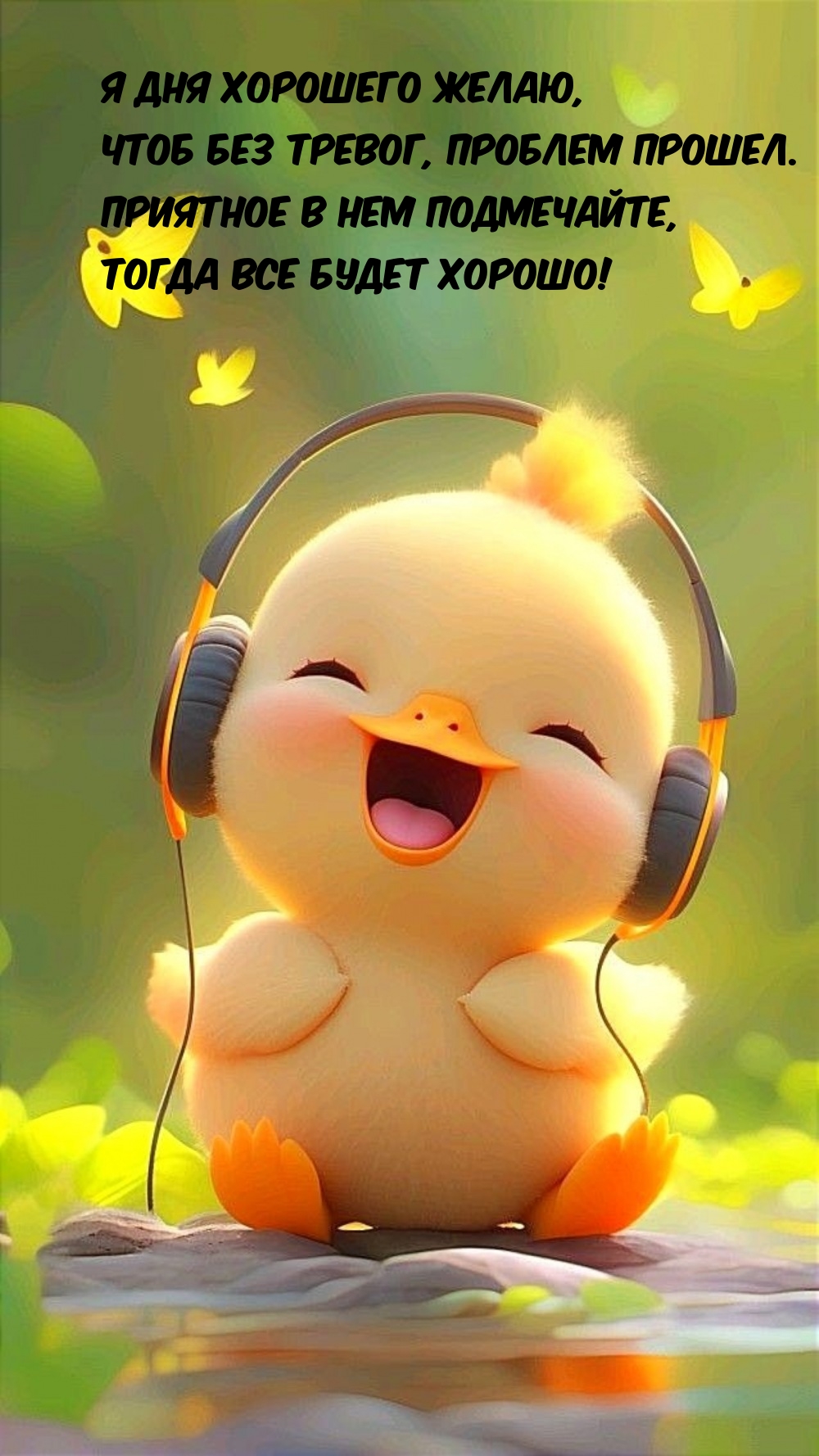 Я дня хорошего желаю, чтоб без тревог, проблем прошел.