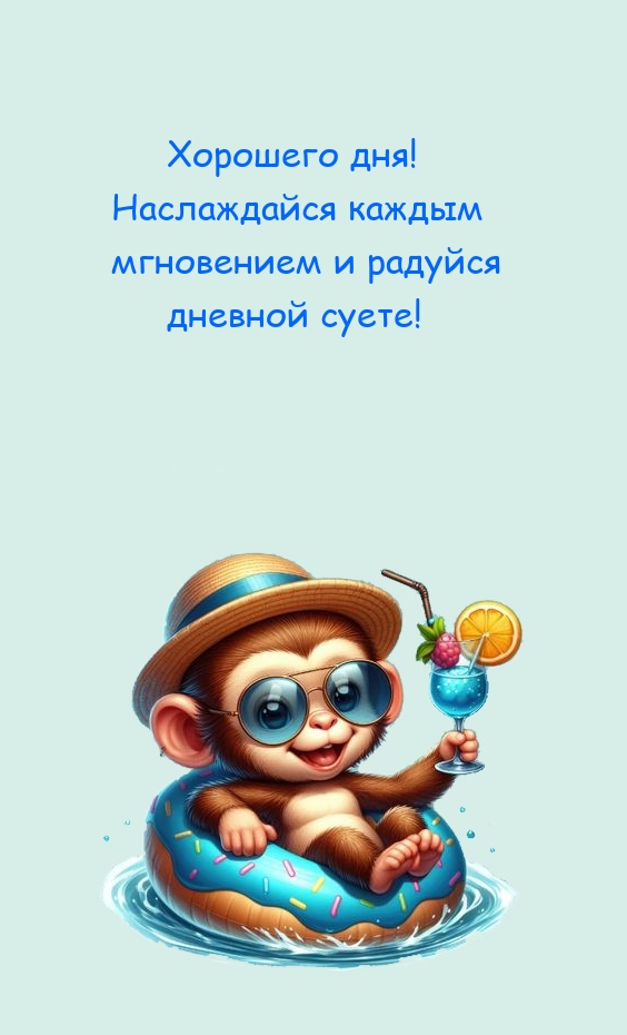 Наслаждайся каждым мгновением и радуйся дневной суете!