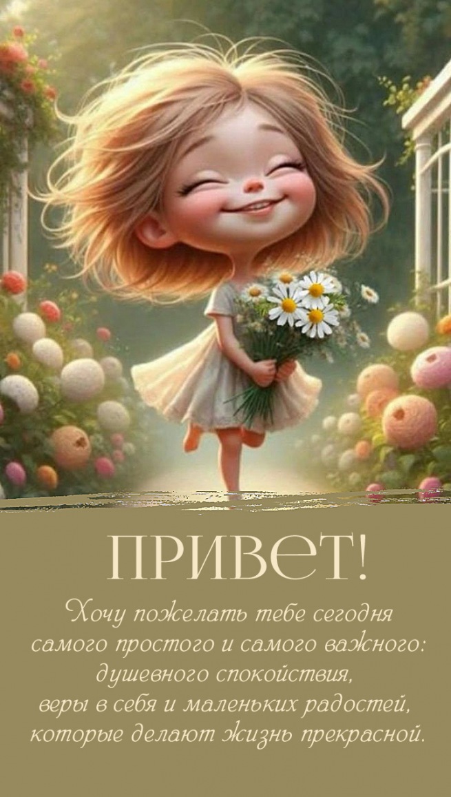 Хочу пожелать тебе сегодня самого простого и самого важного...