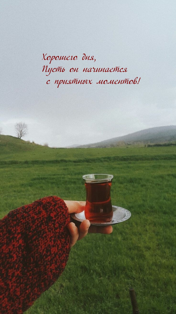 Хорошего дня, пусть он начинается с приятных моментов!