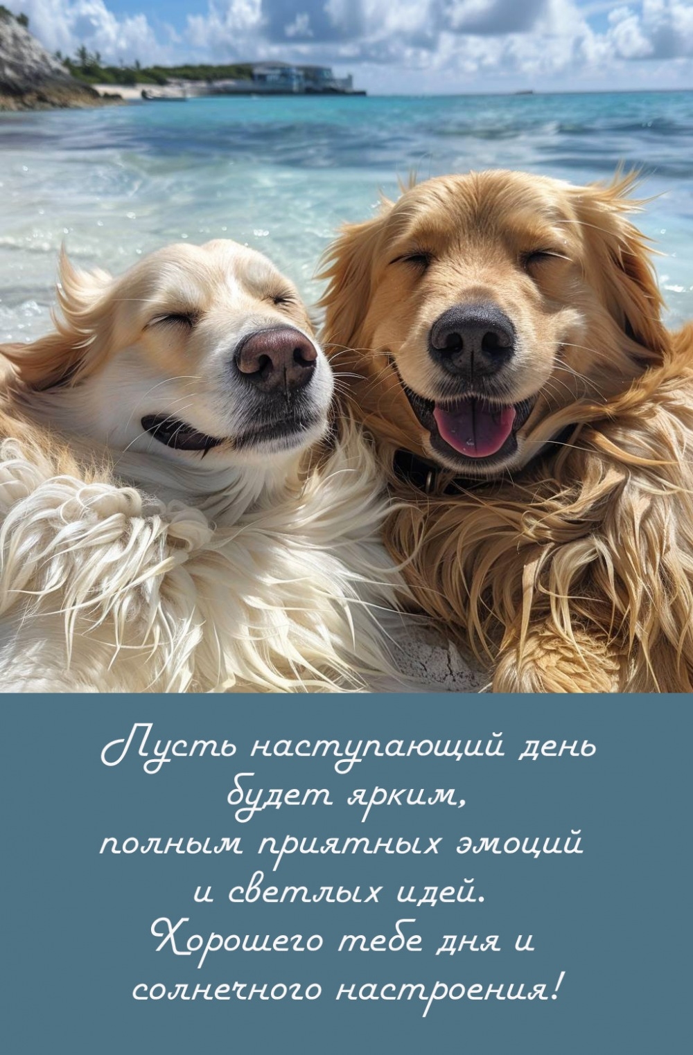 Пусть наступающий день будет ярким, полным приятных эмоций