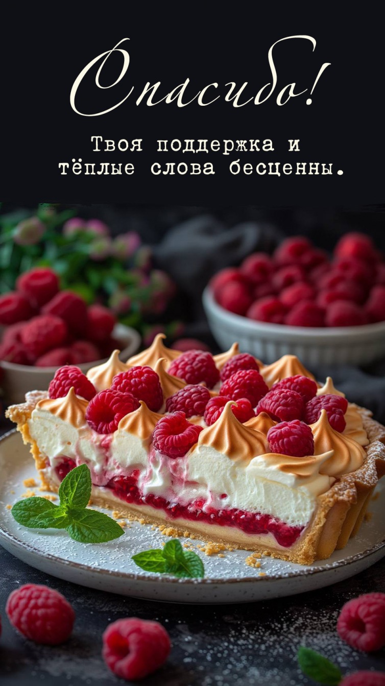 Твоя поддержка и тёплые слова бесценны.