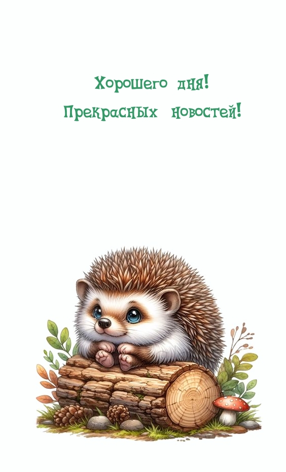 Хорошего дня! Прекрасных новостей!