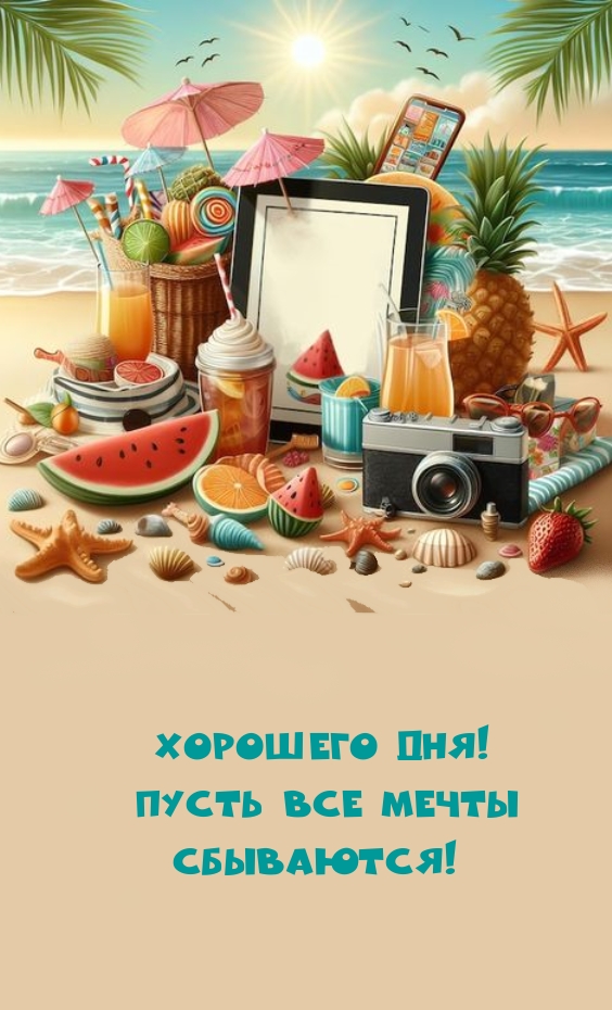 Хорошего дня! Пусть все мечты сбываются!