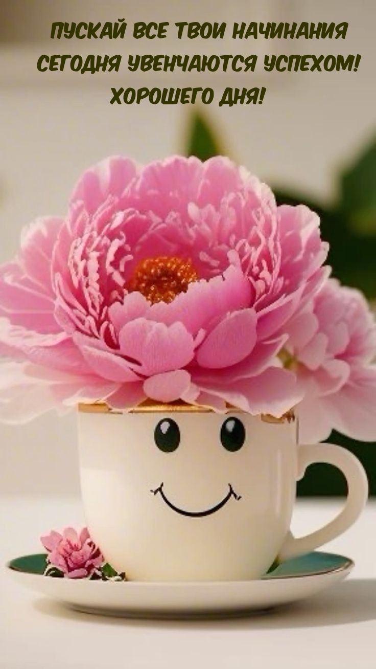 Пускай все  начинания сегодня увенчаются успехом! Хорошего дня!