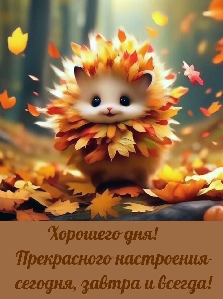 Хорошего дня! Прекрасного настроения - сегодня, завтра и всегда!