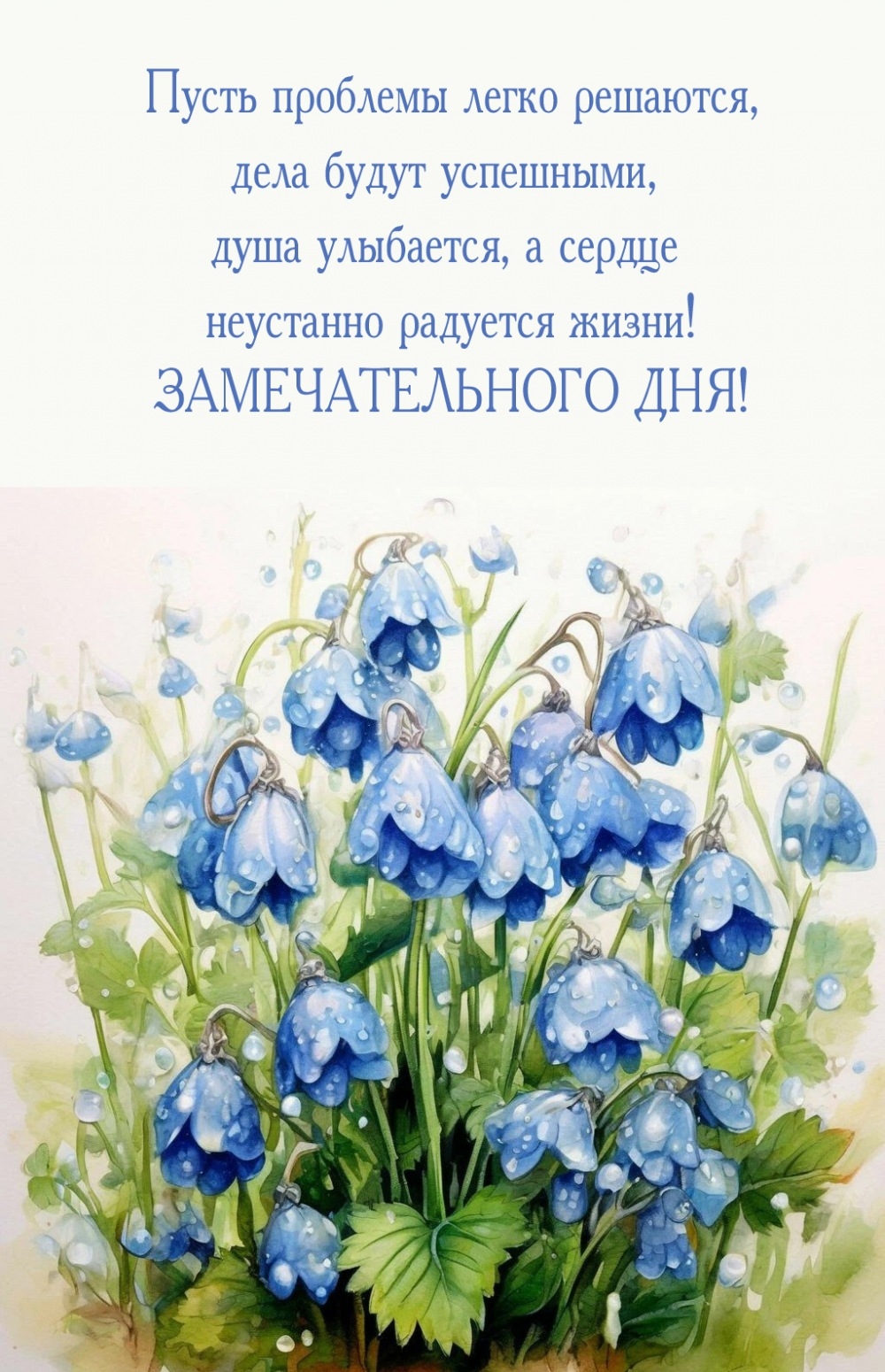 Замечательного дня! Пусть проблемы легко решаются