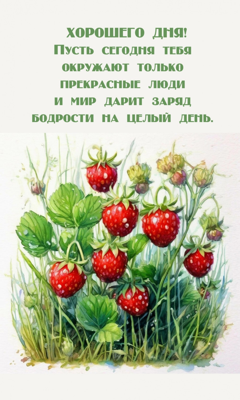 Хорошего дня! Пусть сегодня окружают только прекрасные люди 