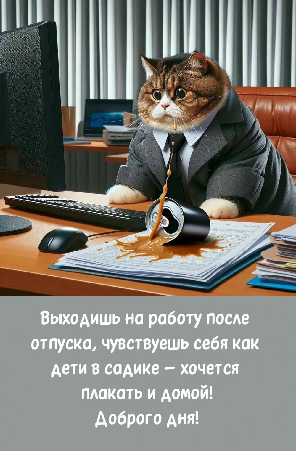 Доброго дня! Выходишь на работу после отпуска