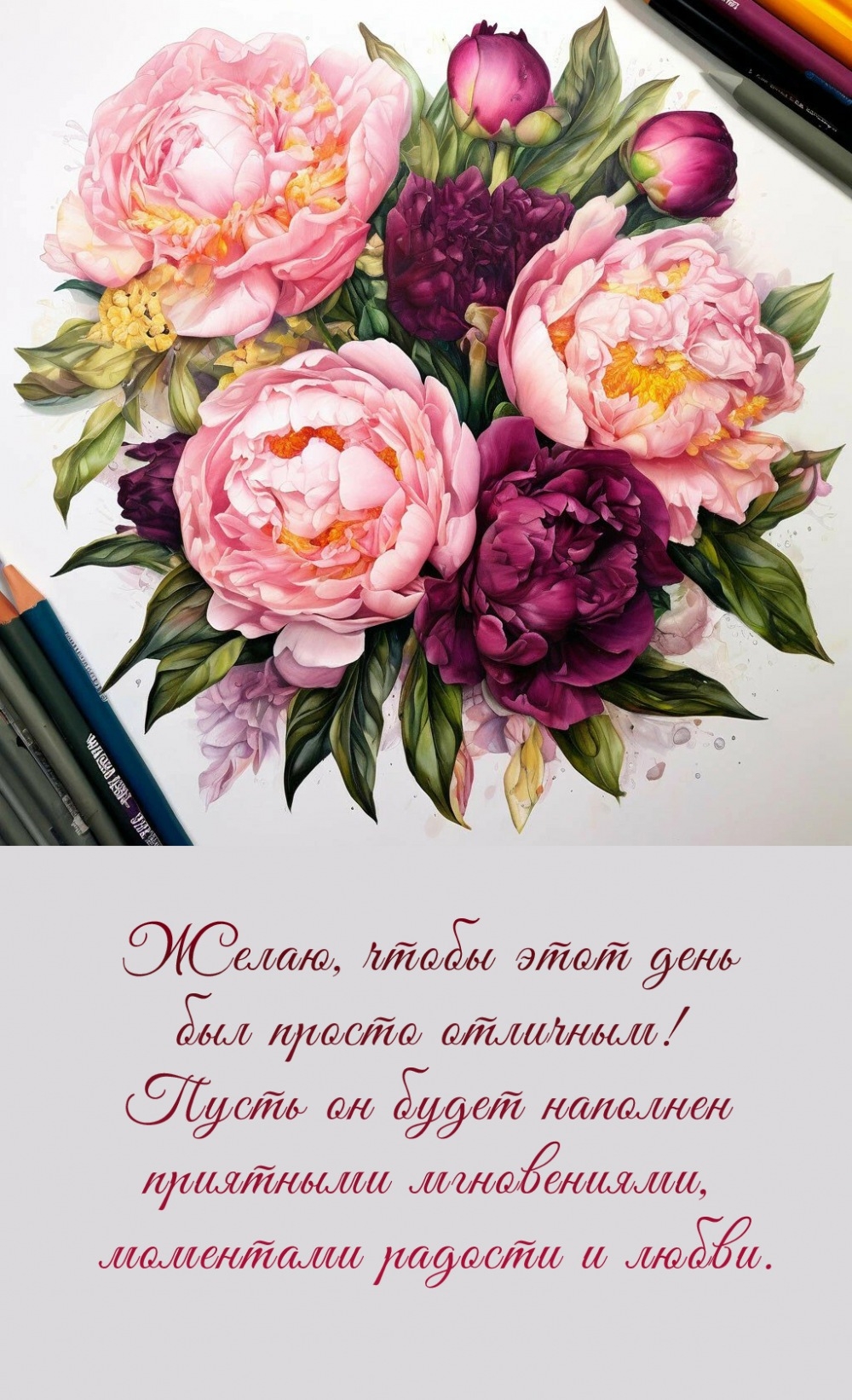 Желаю, чтобы этот день был просто отличным! 