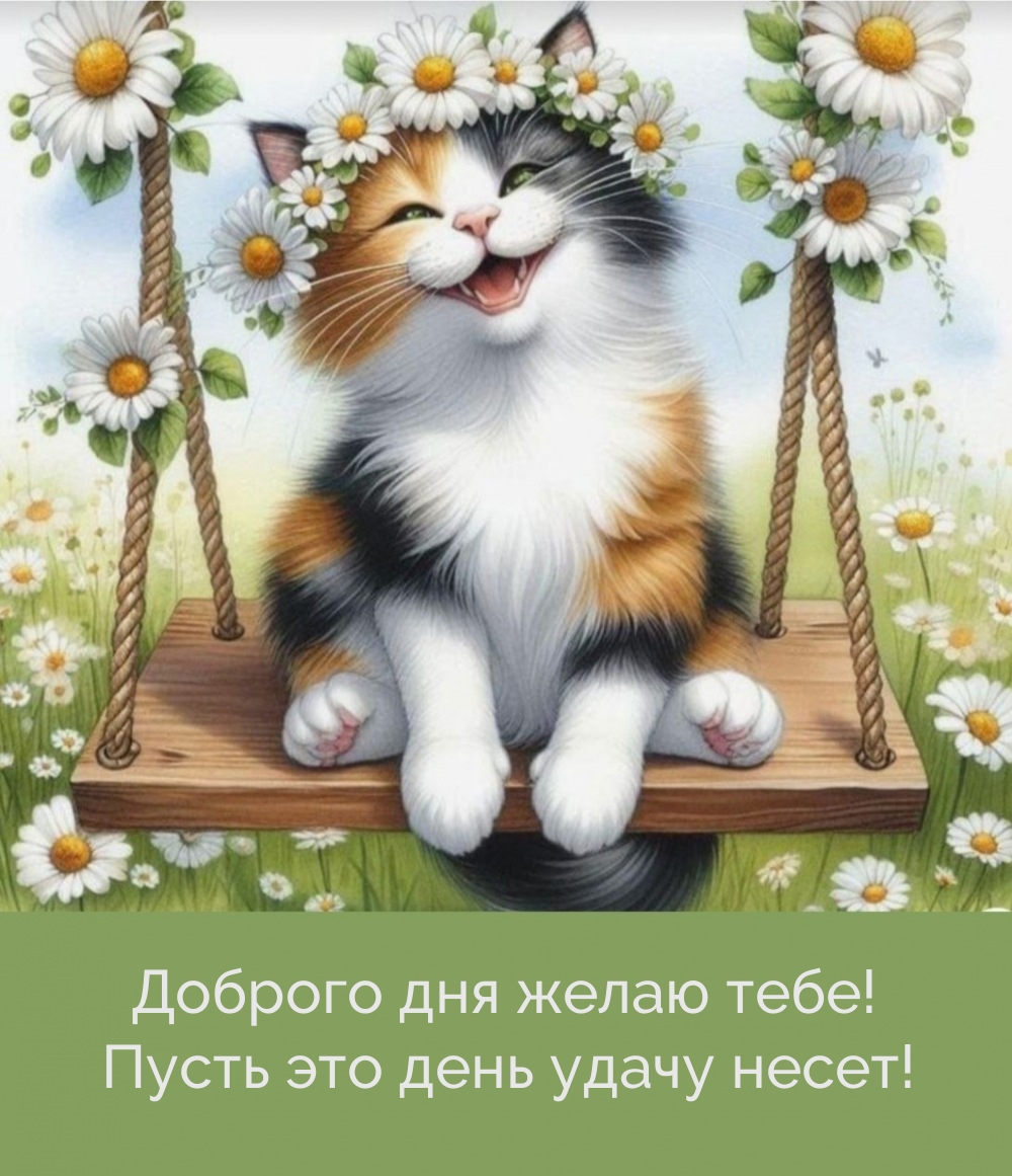 Доброго дня желаю тебе! Пусть это день удачу несет!