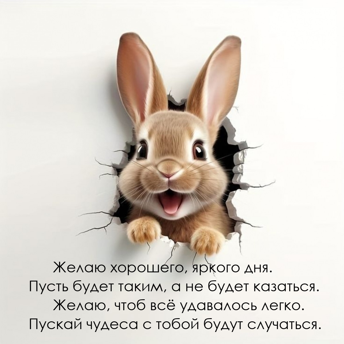 Желаю хорошего, яркого дня. Пусть будет таким, а не будет казаться.