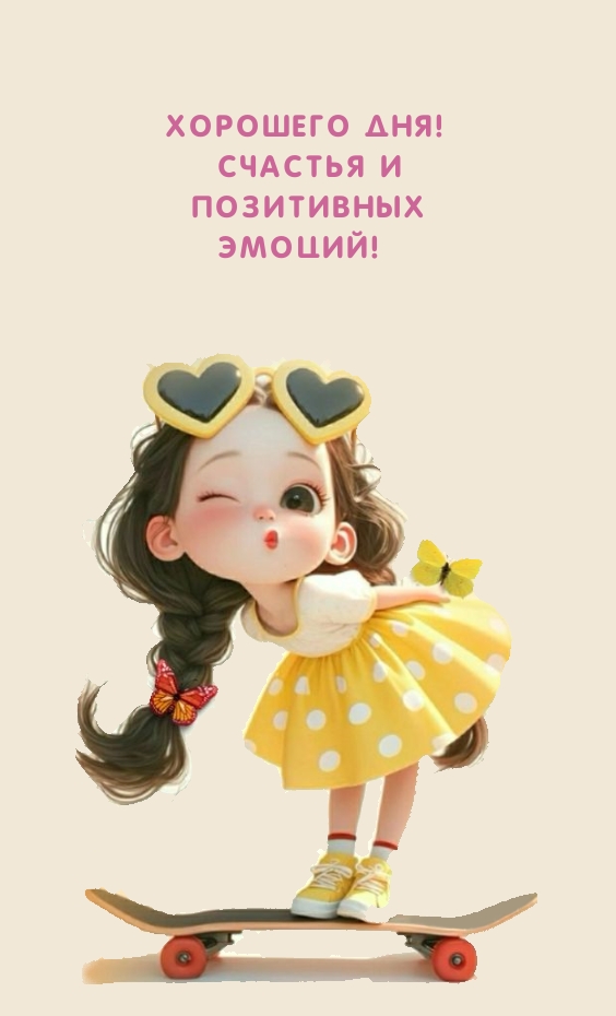 Хорошего дня! Счастья и позитивных эмоций!