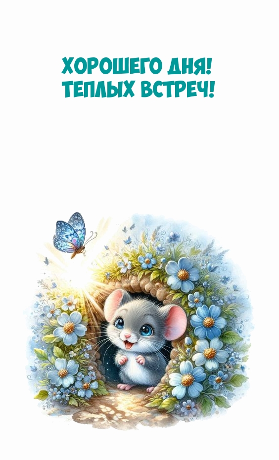Хорошего дня! Теплых встреч!