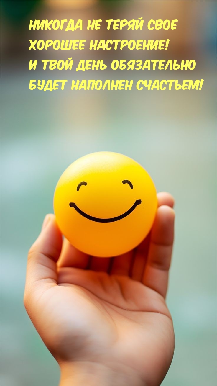 Никогда не теряй свое хорошее настроение!