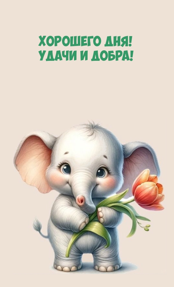 Хорошего дня! Удачи и добра!